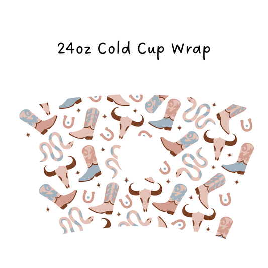 Western 24 OZ Cold Cup Wrap