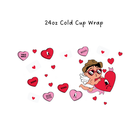 Cupids Baby 24 OZ Cold Cup Wrap
