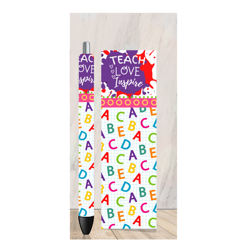 Teach, Love, & Inspire 2 Pen Wrap