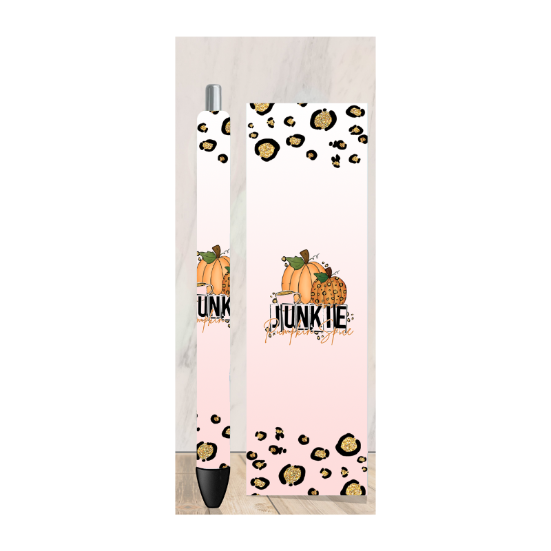 Leopard and Pumpkin Spice Pen Wrap