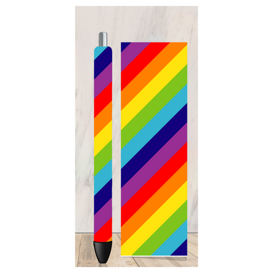Multi-Color Stripes Pen Wrap