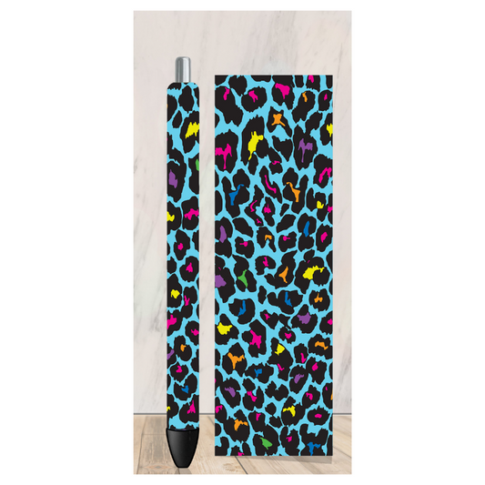 Colorful Leopard Pen Wrap