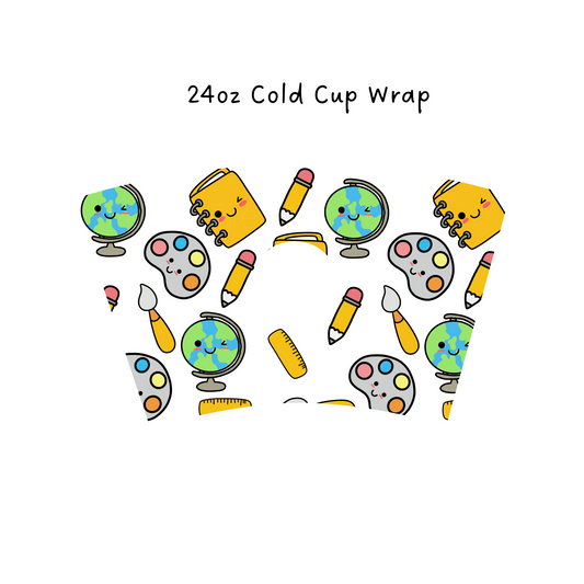 Teachers Rule 24 OZ Cold Cup Wrap