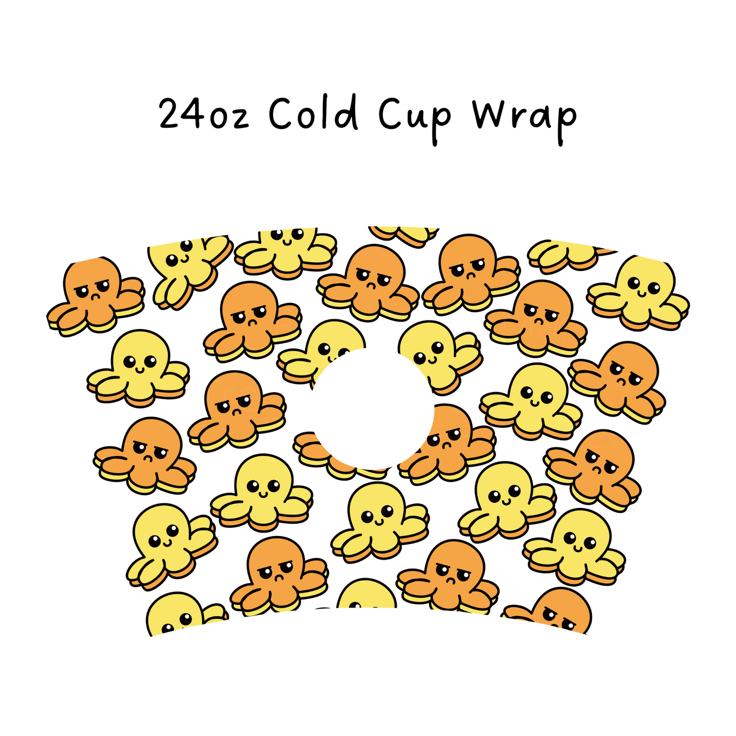 Mood Octopus 24 OZ Cold Cup Wrap