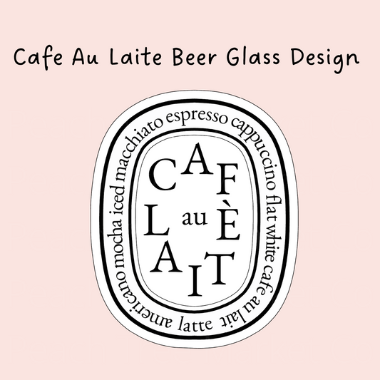 Cafe Au Laite 16 Oz Libbey Beer Glass Wrap