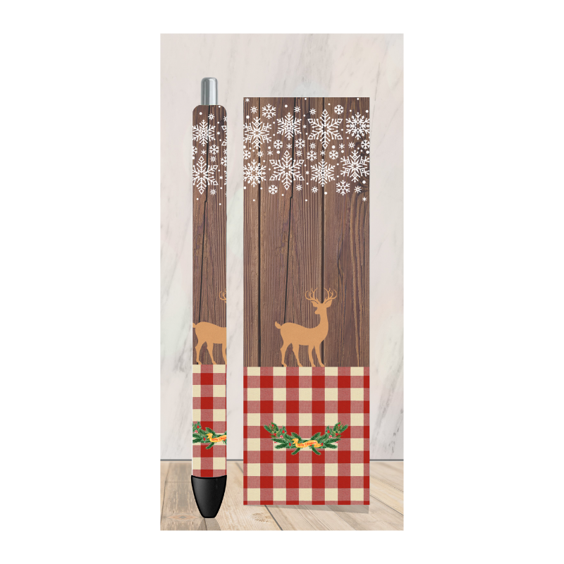 Christmas deer Pen Wrap