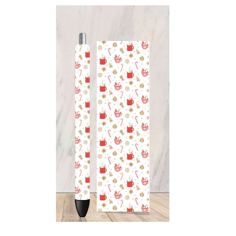 Cocoa And Candy Canes Pen Wrap