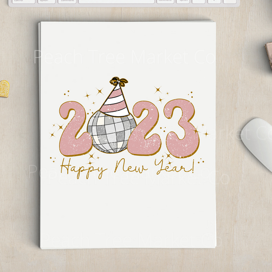 2023 Happy New Year Sublimation Transfer