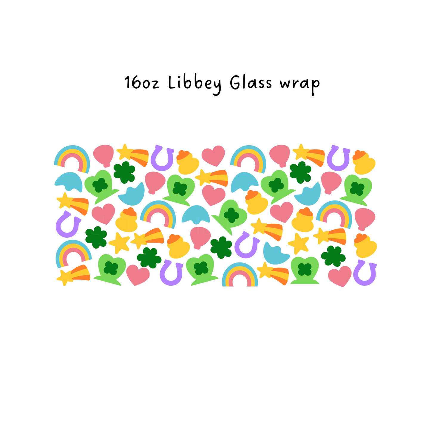 Marshmallow 16oz Libbey Beer Glass Wrap
