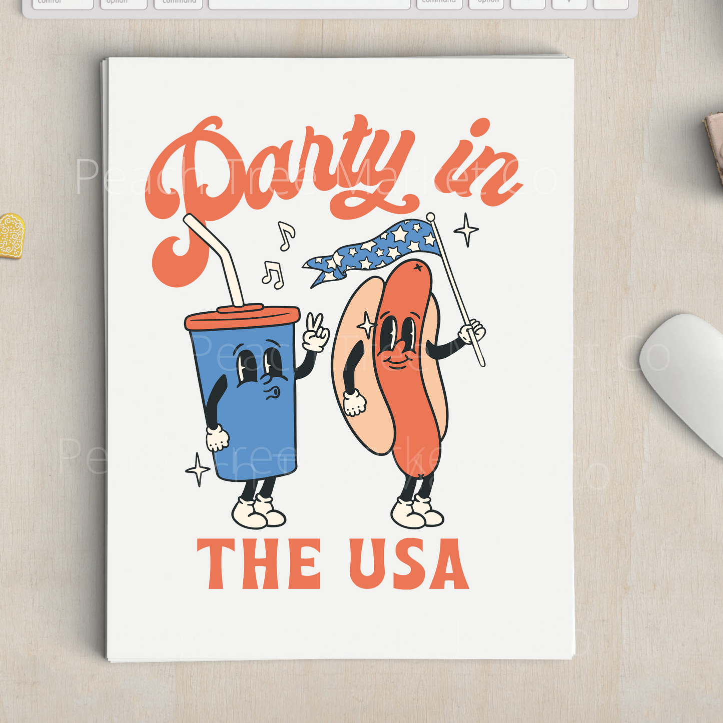 Party In The USA Sublimation Transfer