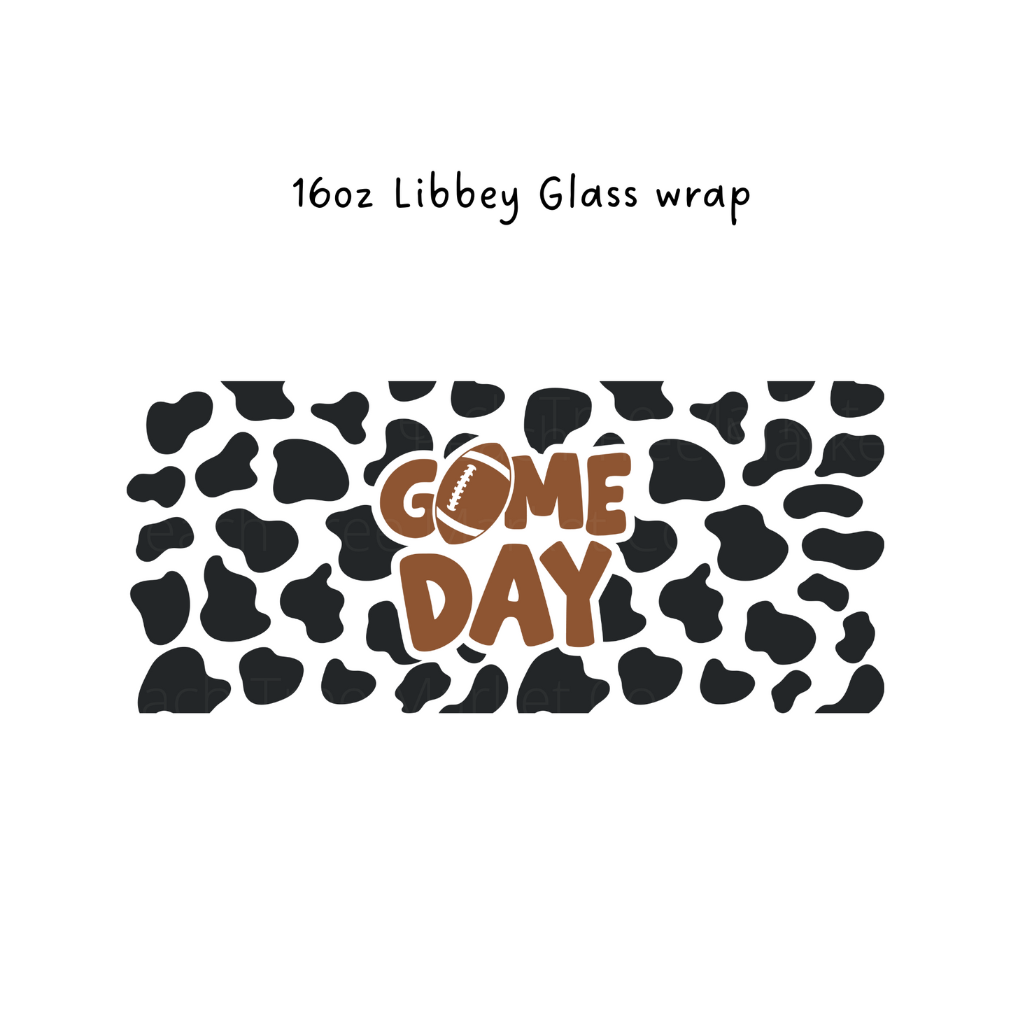 Game Day 16 Oz Libbey Beer Glass Wrap
