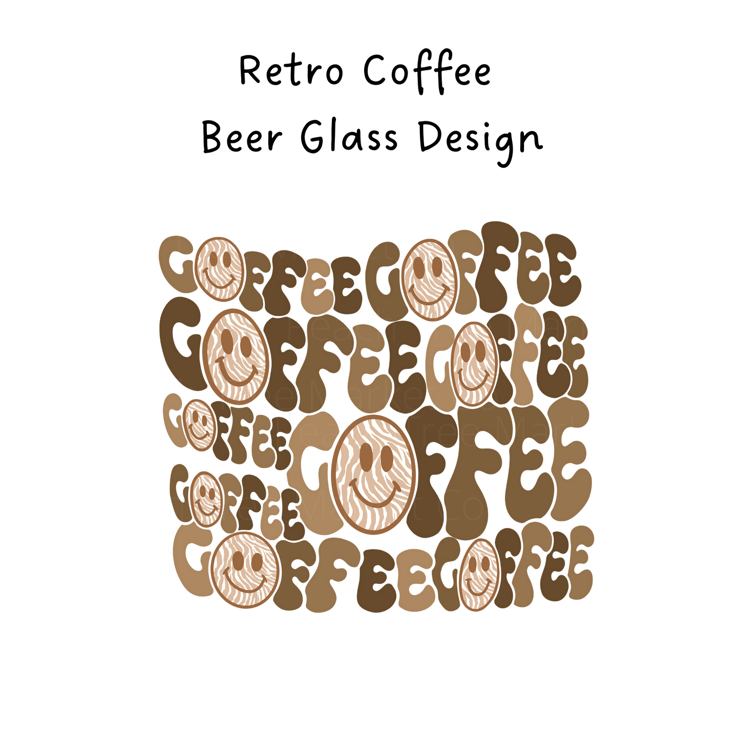 Retro Coffee Libbey Beer Glass Design