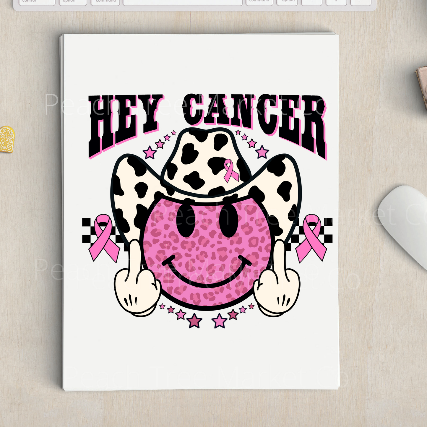 Hey Cancer Sublimation Transfer