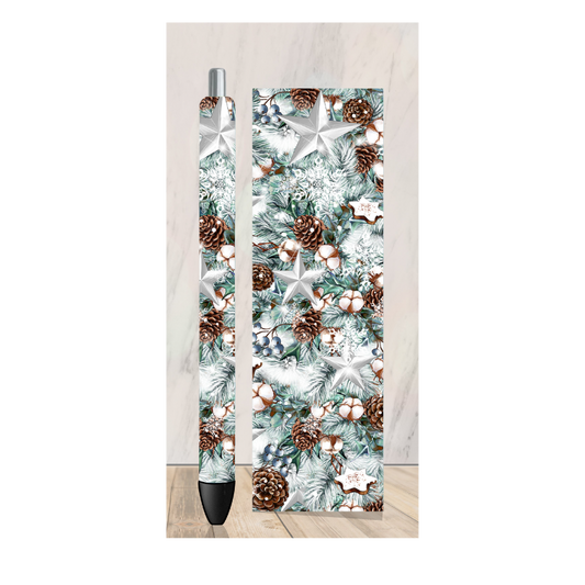 White Tree Pen Wrap
