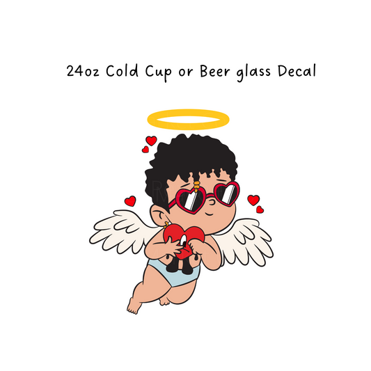 Cupid Benito Cold Cup or Beer Glass Decal