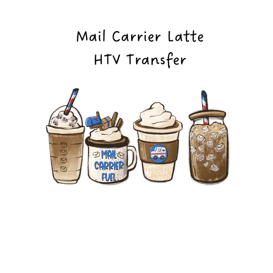 Mail Carrier Latte HTV Transfer