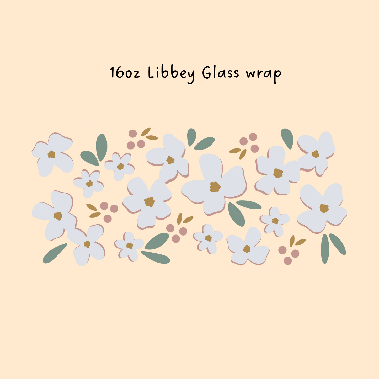 Magnolia Libbey Beer Glass Wrap