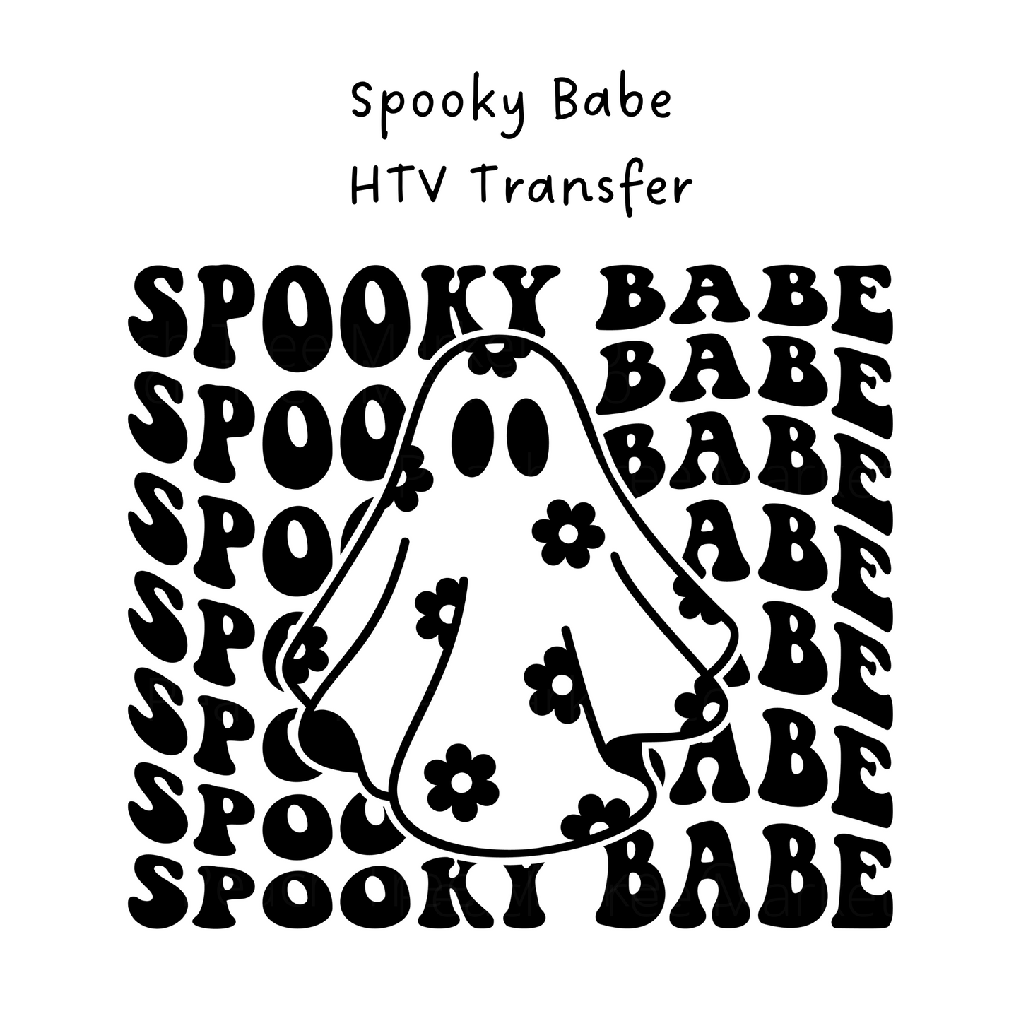 Spooky Babe HTV Transfer