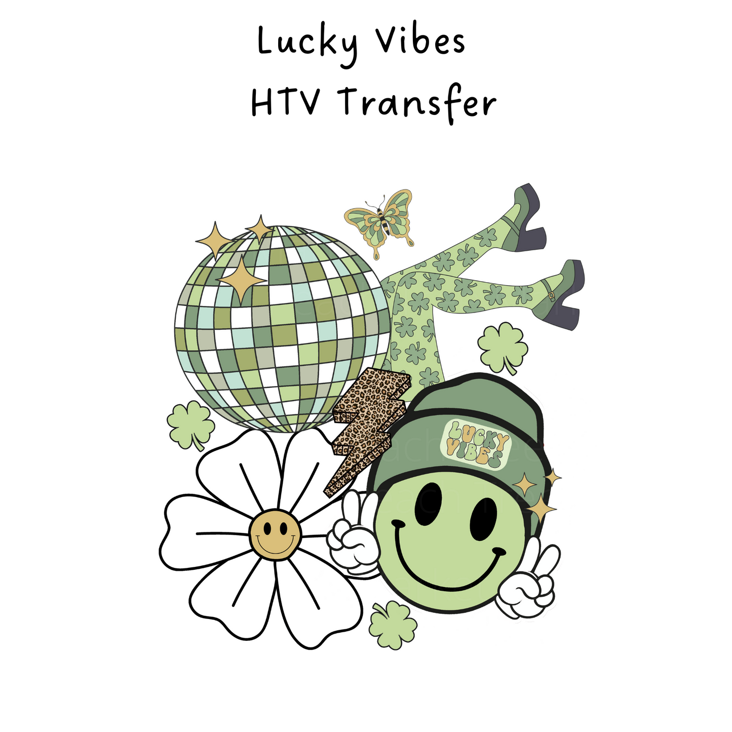 Lucky Vibes stocking HTV Transfer