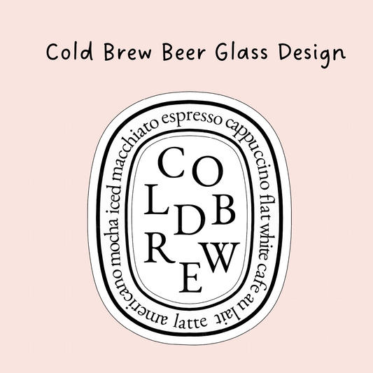 Cold Brew 16 Oz Libbey Beer Glass Wrap