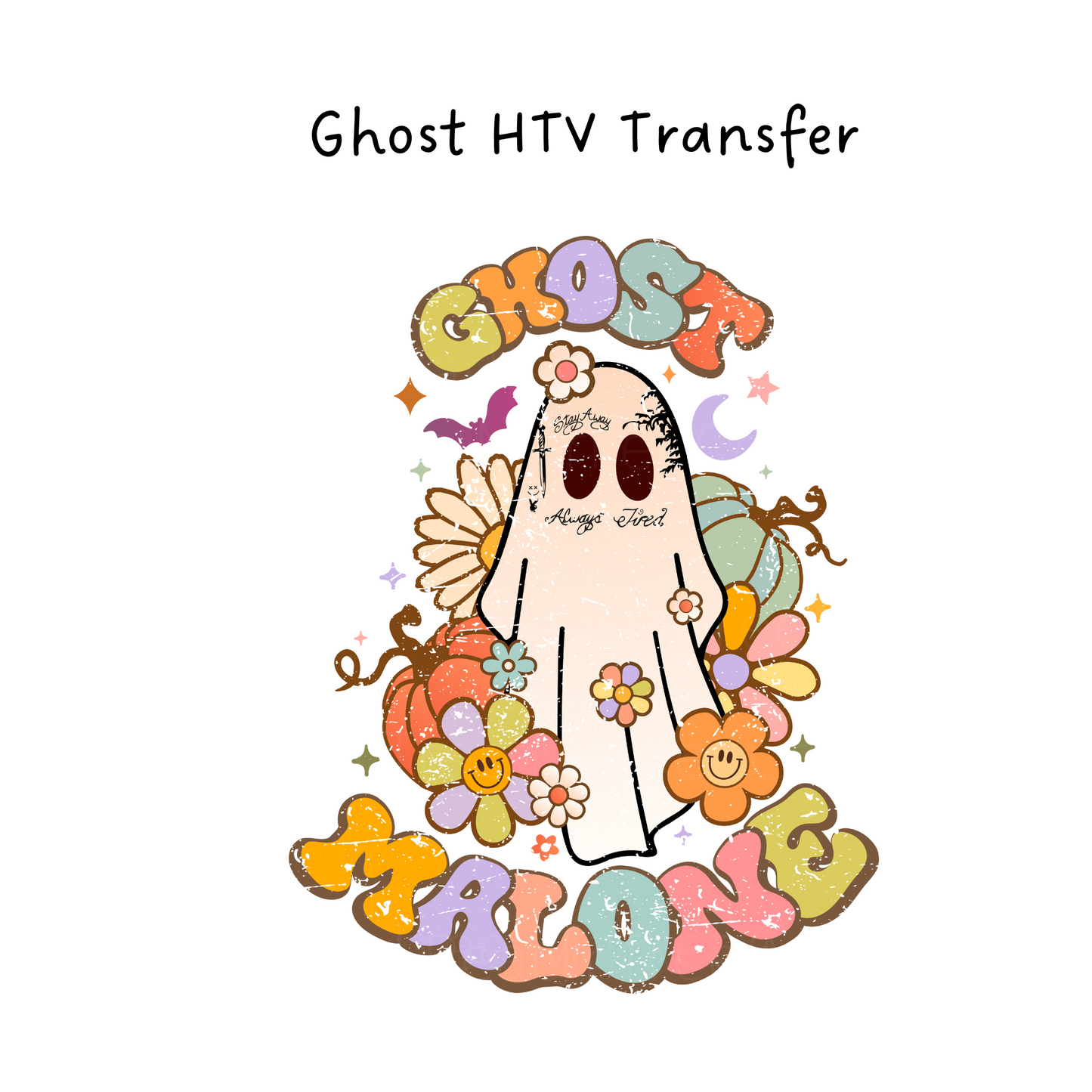 Ghost Tattoo  HTV Transfer