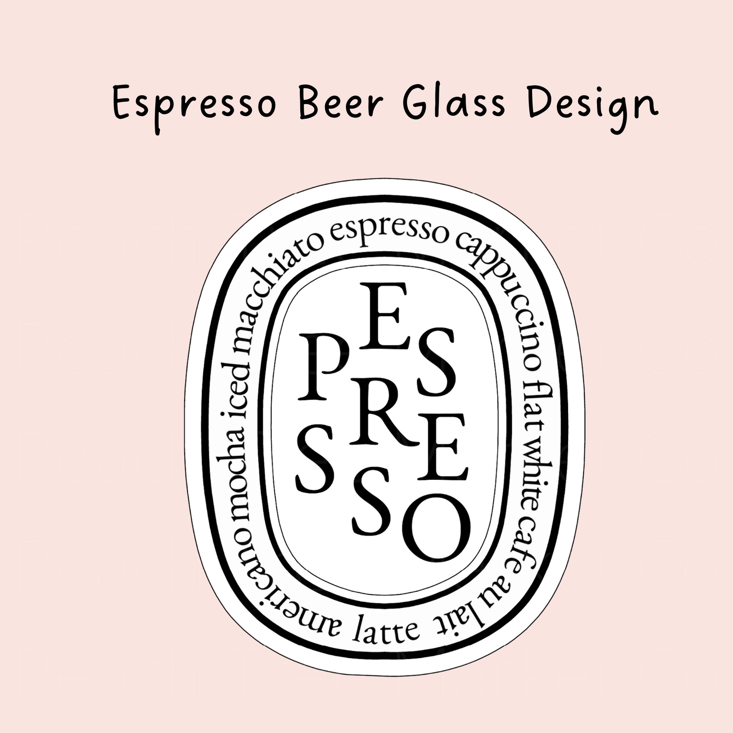 Espresso 16 Oz Libbey Beer Glass Wrap