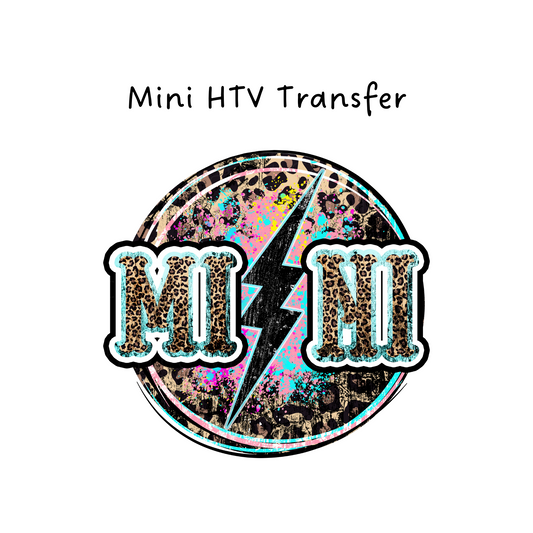 Mini Lightning Bolt HTV Transfer