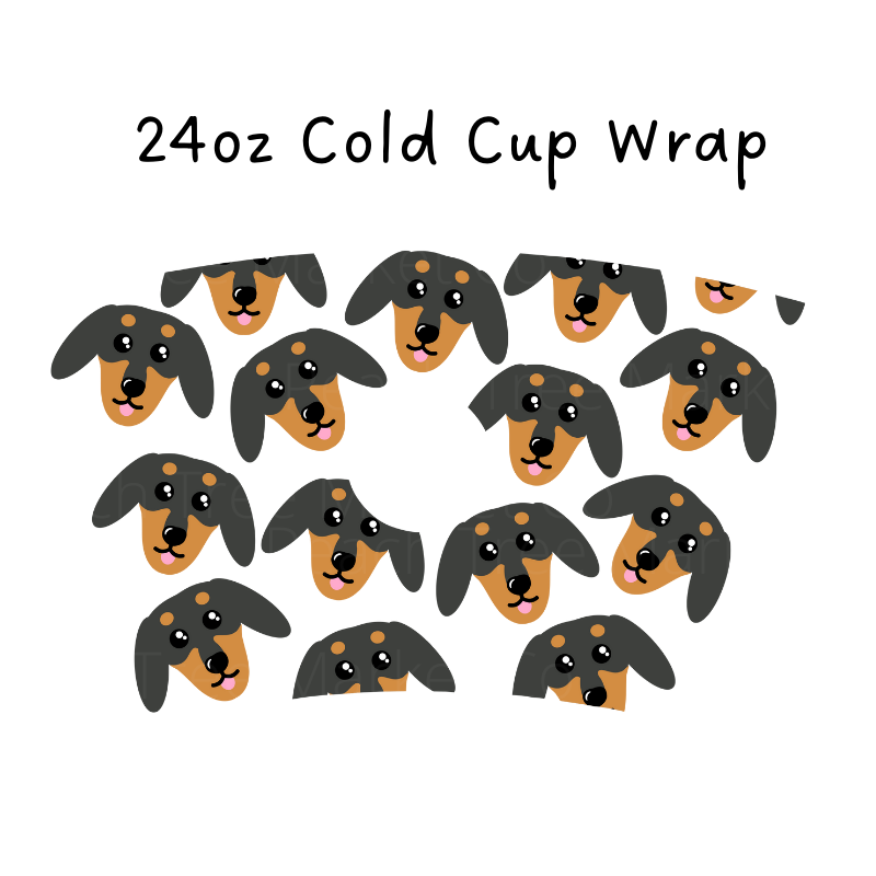 Dachshund 24 OZ Cold Cup Wrap