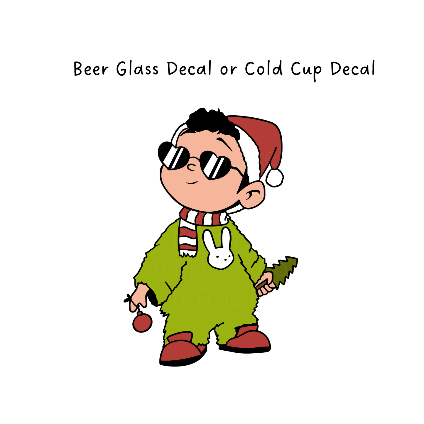Holiday Benito Cold Cup or Beer Glass Decal