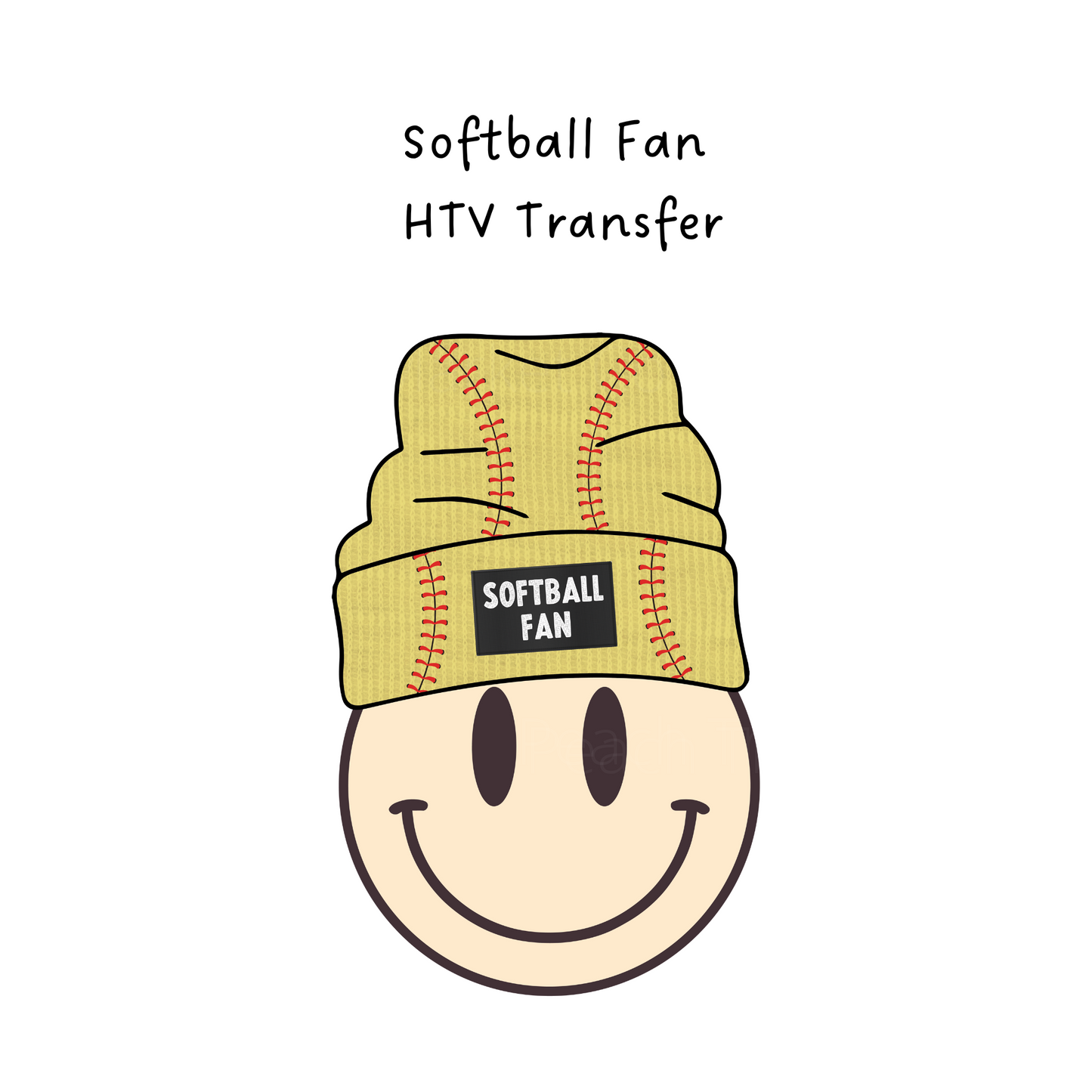 Softball Fan HTV Transfer