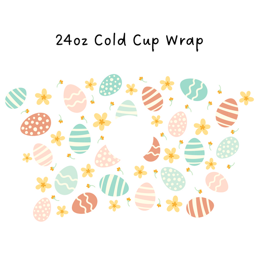 Easter Egg 24 OZ Cold Cup Wrap