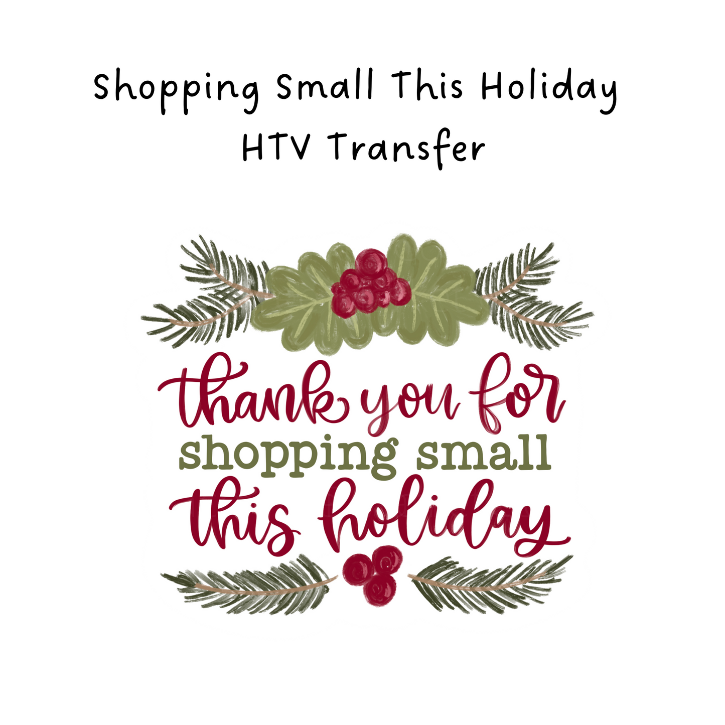 Shop Small this Holiday Packaging Sticker