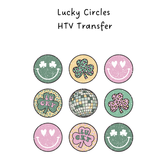 Lucky Circles HTV Transfer