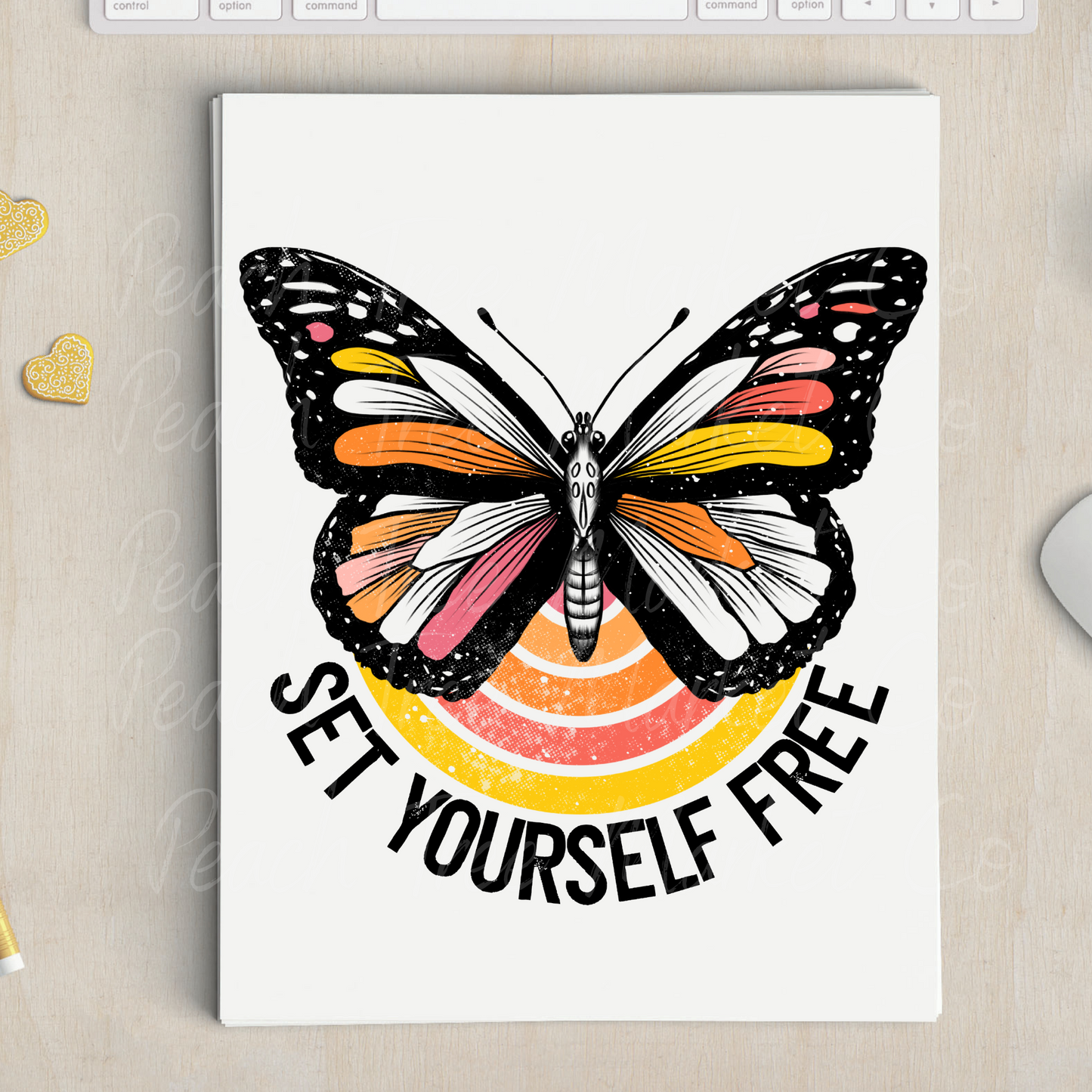 Set Yourself Free Ready To Press Sublimation Transfer