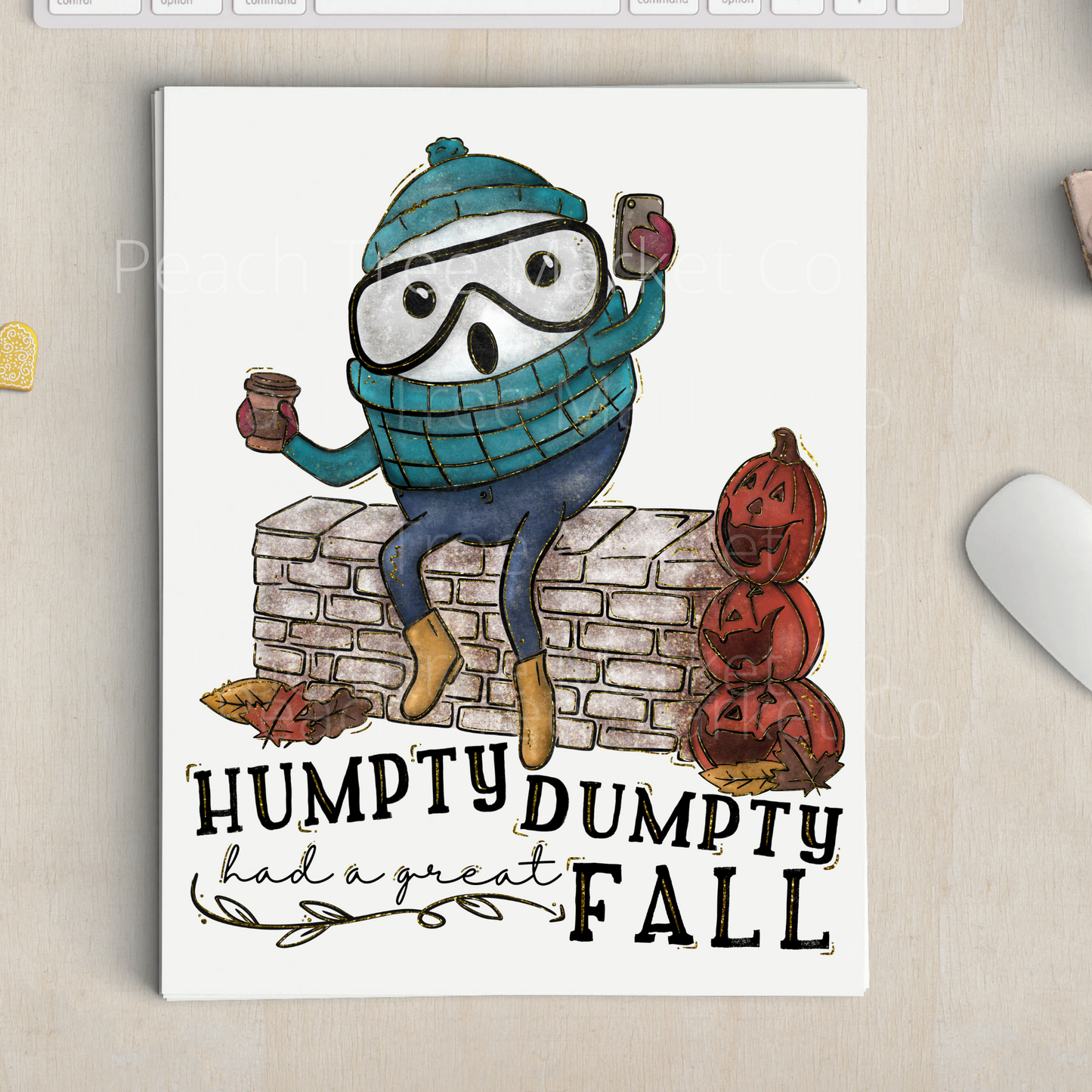 Humpty Dumpty Had A Great Fall Sublimation Transfer