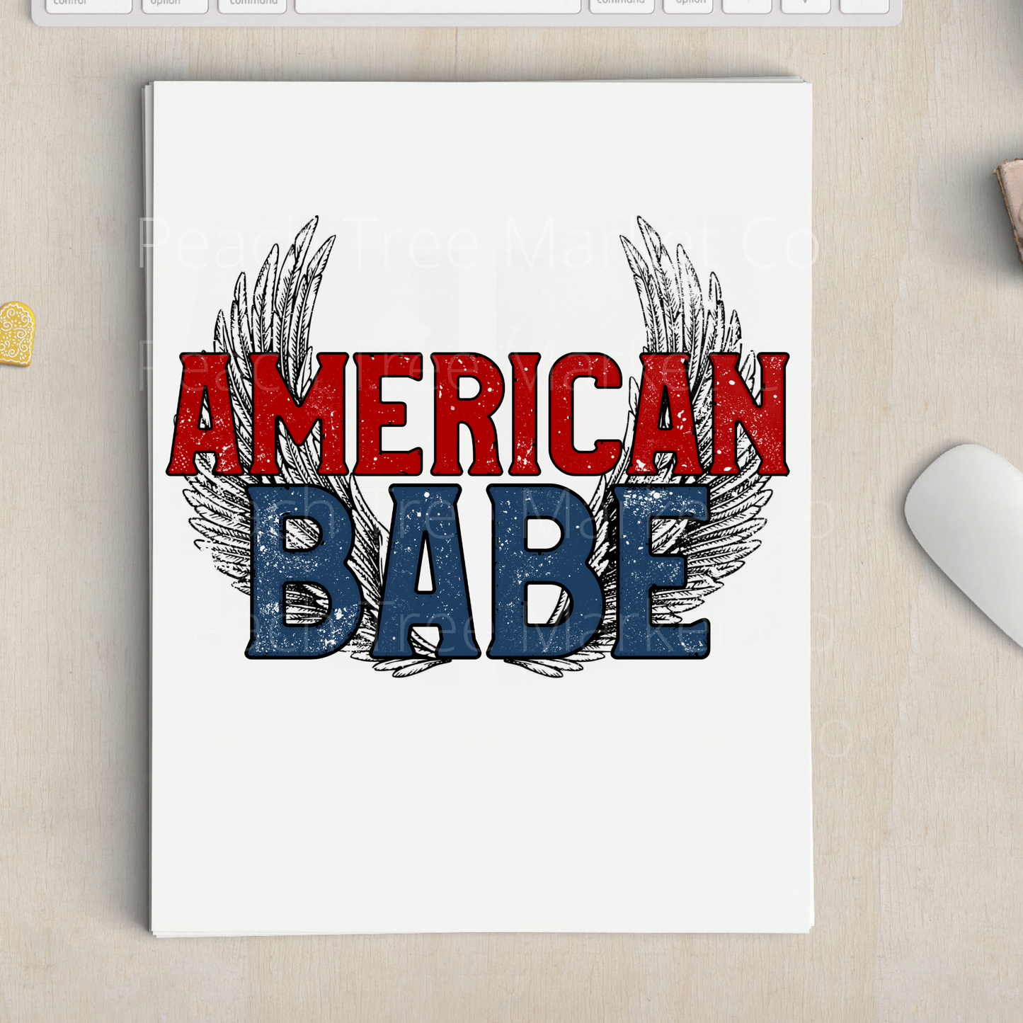 American Babe Sublimation Transfer