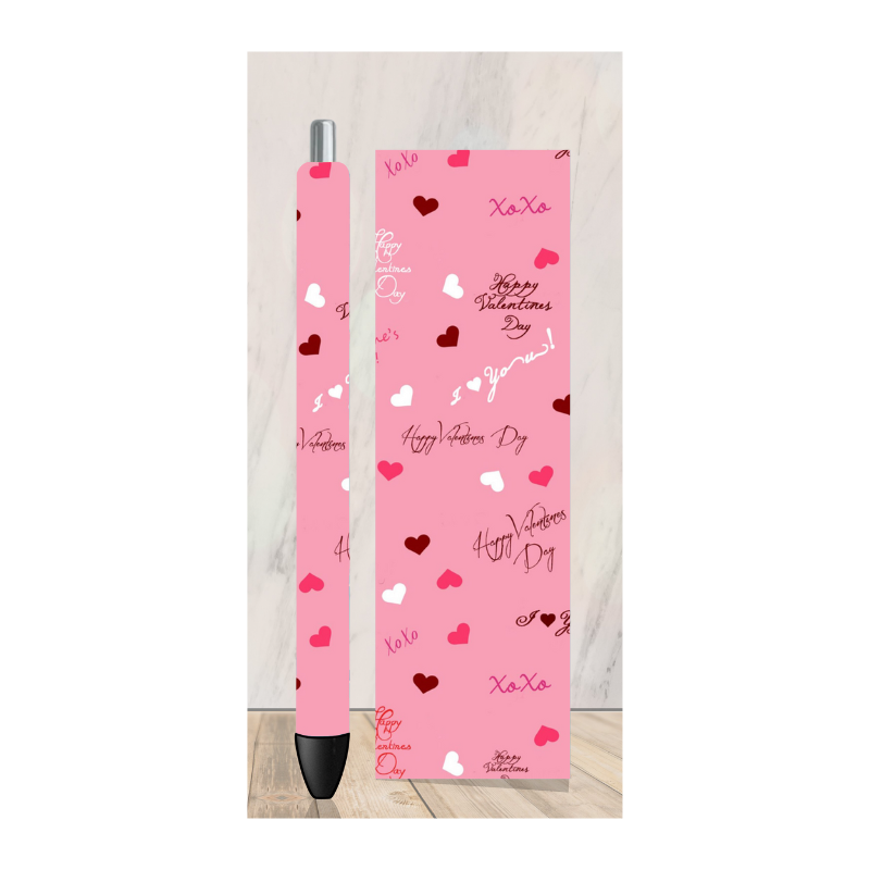 Happy Valentine's Day Pen Wrap