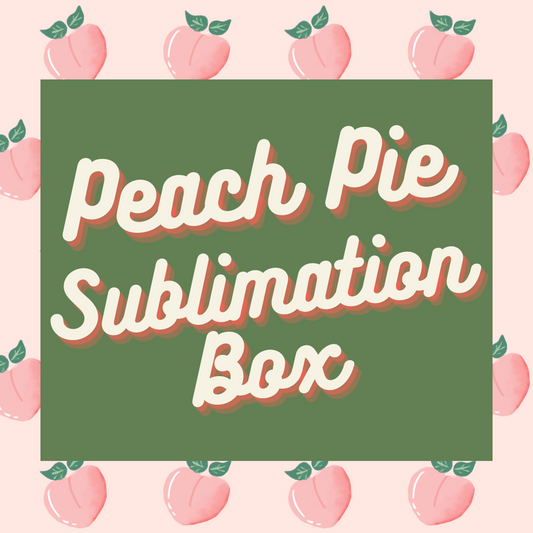 Peach Pie Sublimation Blank Box 27 items