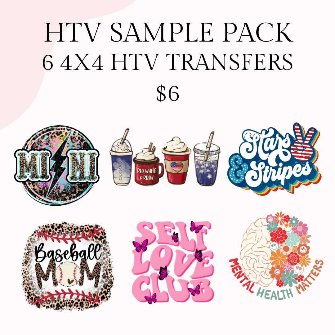Mystery HTV Transfer Sample Pack