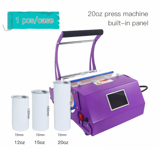 20oz Purple Sublimation Tumbler Press