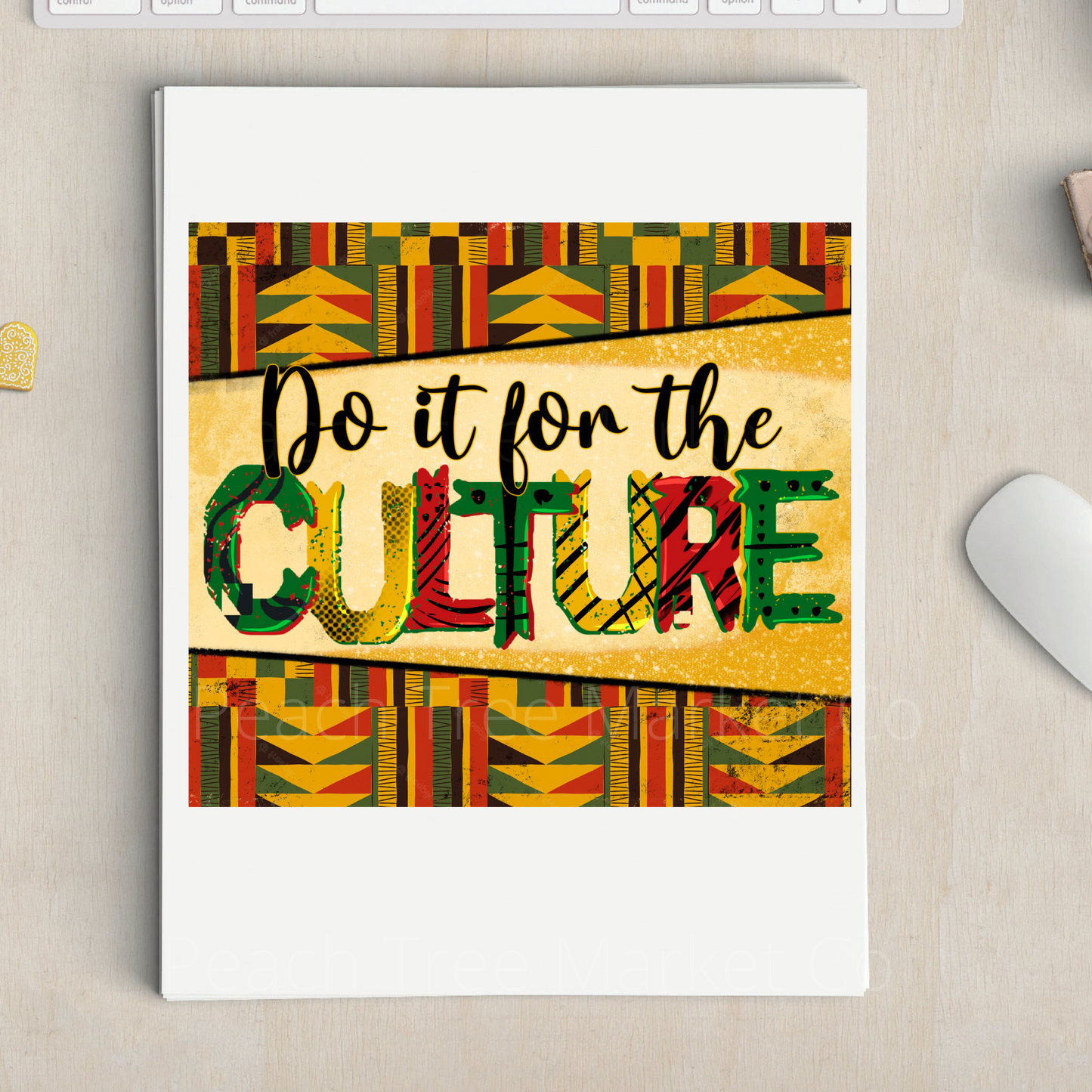 Do it for the culture Sublimation 20oz Tumbler Transfer